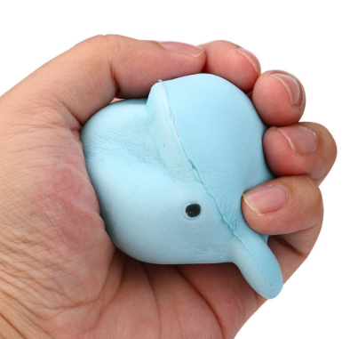 Whale Squishy Keychain